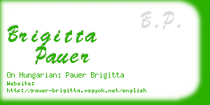 brigitta pauer business card